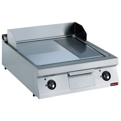 [14433] E22/PM8T-NE Plaque de cuisson électrique, 2/3 lisse et 1/3 rainurée -TOP-