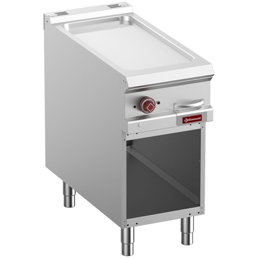 [14740] E9/PLCA4-N Plaque de cuisson lisse électrique, chromée module 1/2, armoire ouverte