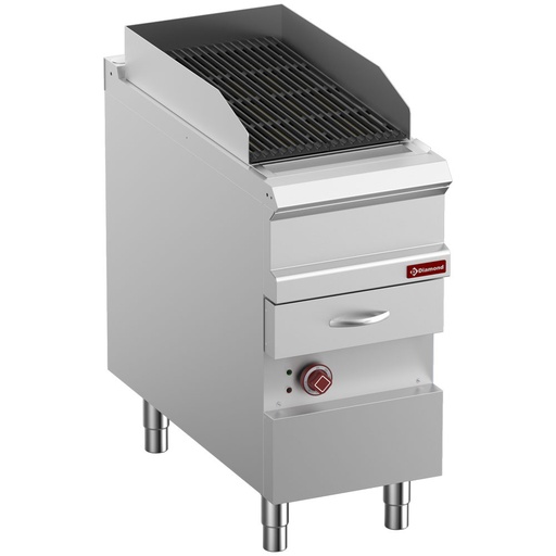 [14764] E9/GVQA4-N Grill Vapeur électrique, grille en fonte "double face", module 1/2