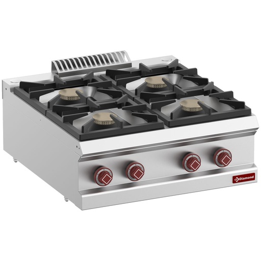 [14808] G7/4B7T-N Cuisinière gaz 4 feux vifs -Top-