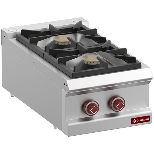 [14809] G7/2B4T-N Cuisinière gaz 2 feux vifs -Top-