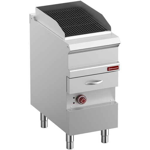 [14924] E7/GVQA4-N Grill Vapeur électrique, grille en fonte "double face", module 1/2,