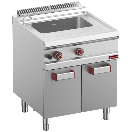 [14966] G7/CPA7-N Cuiseur à pâtes gaz 1 cuve 40 Lt (s/paniers), sur armoire