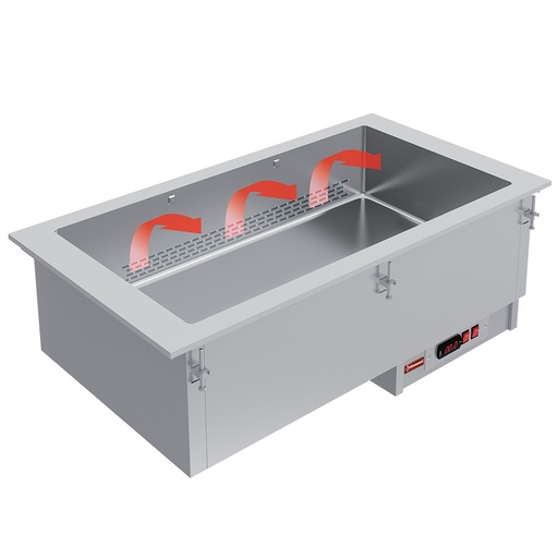 [15129] IN/BX08-PSC Elément bain-marie 2 GN 1/1 - à sec - ventilé