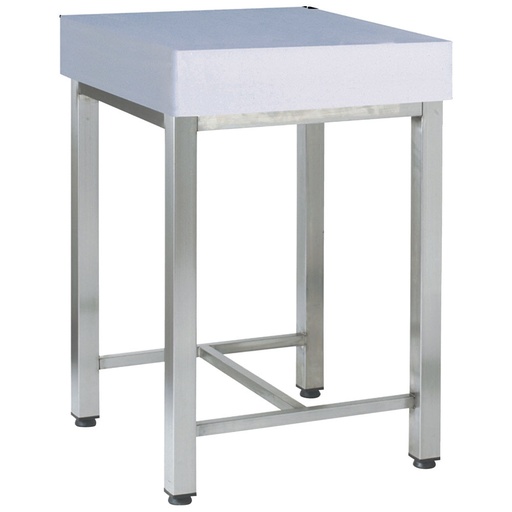 [15150] CIT7-BN Billot a viande en polyéthylène, sur pieds inox 500x700