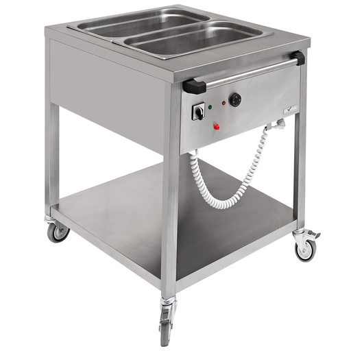[15310] WR-BM20-20 Bain Marie mobile 2x GN1/1